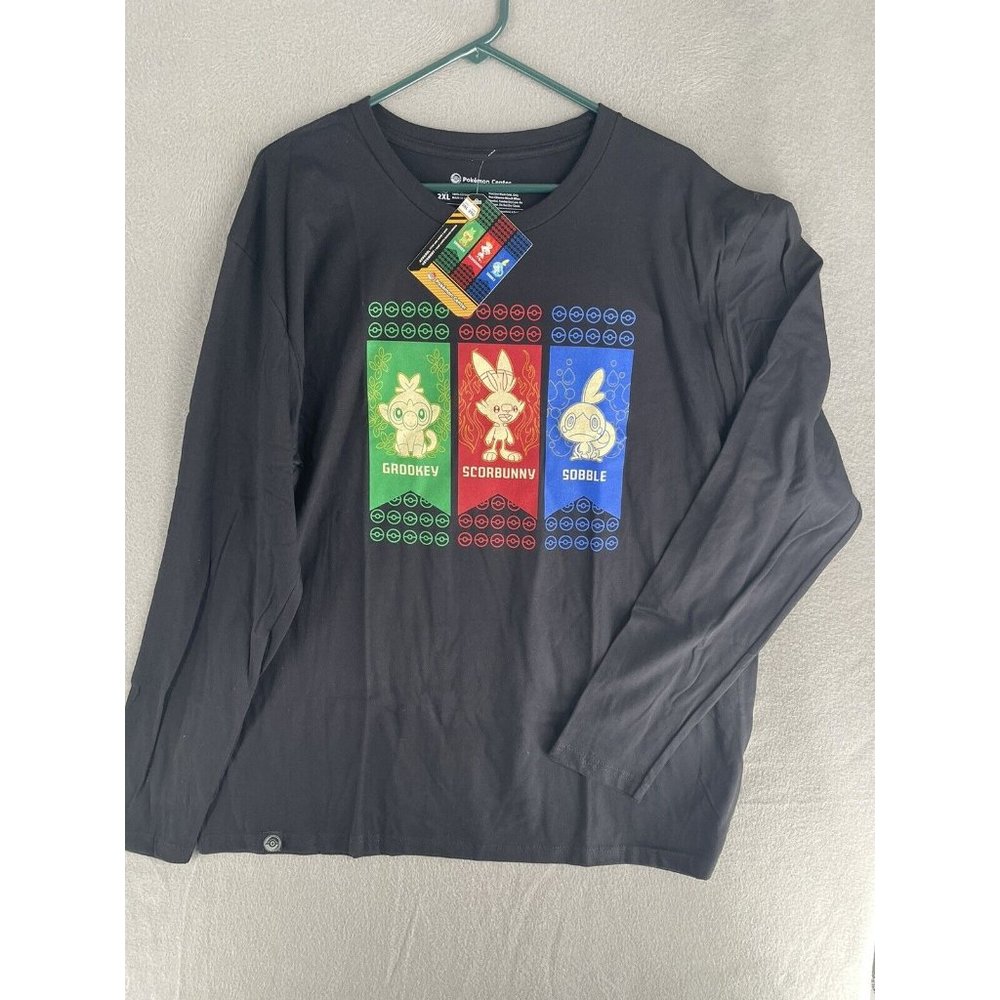 Pokemon Center Galar First Partner Shirt Mens XXL Long Sleeve RARE Discontinued